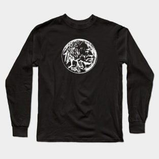 Indian head coin tshirt - ideal for coin collectors Long Sleeve T-Shirt